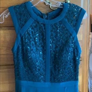 Long thigh slit gown